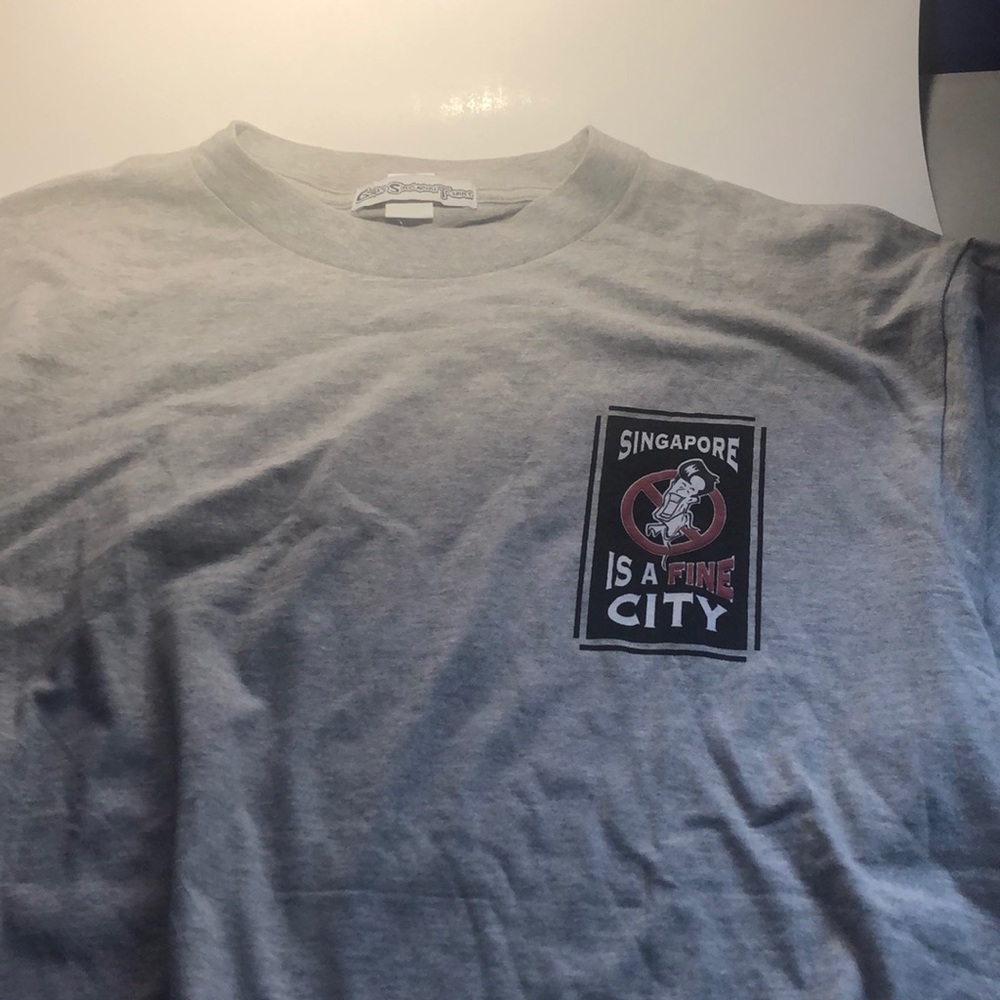 Singapore is a FINE city tee shirt